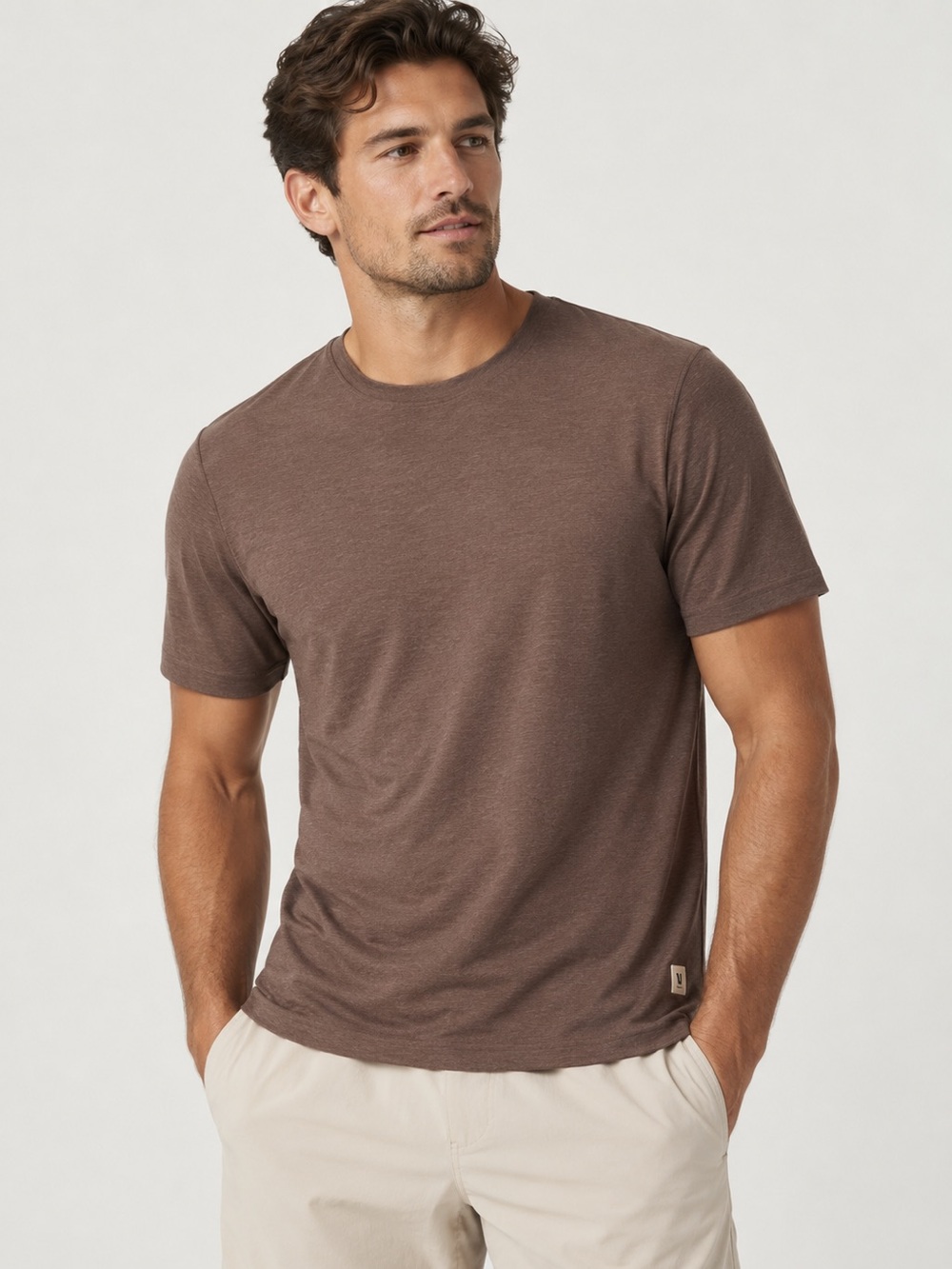 Vuori Strato Tech Tee in Sable Heather